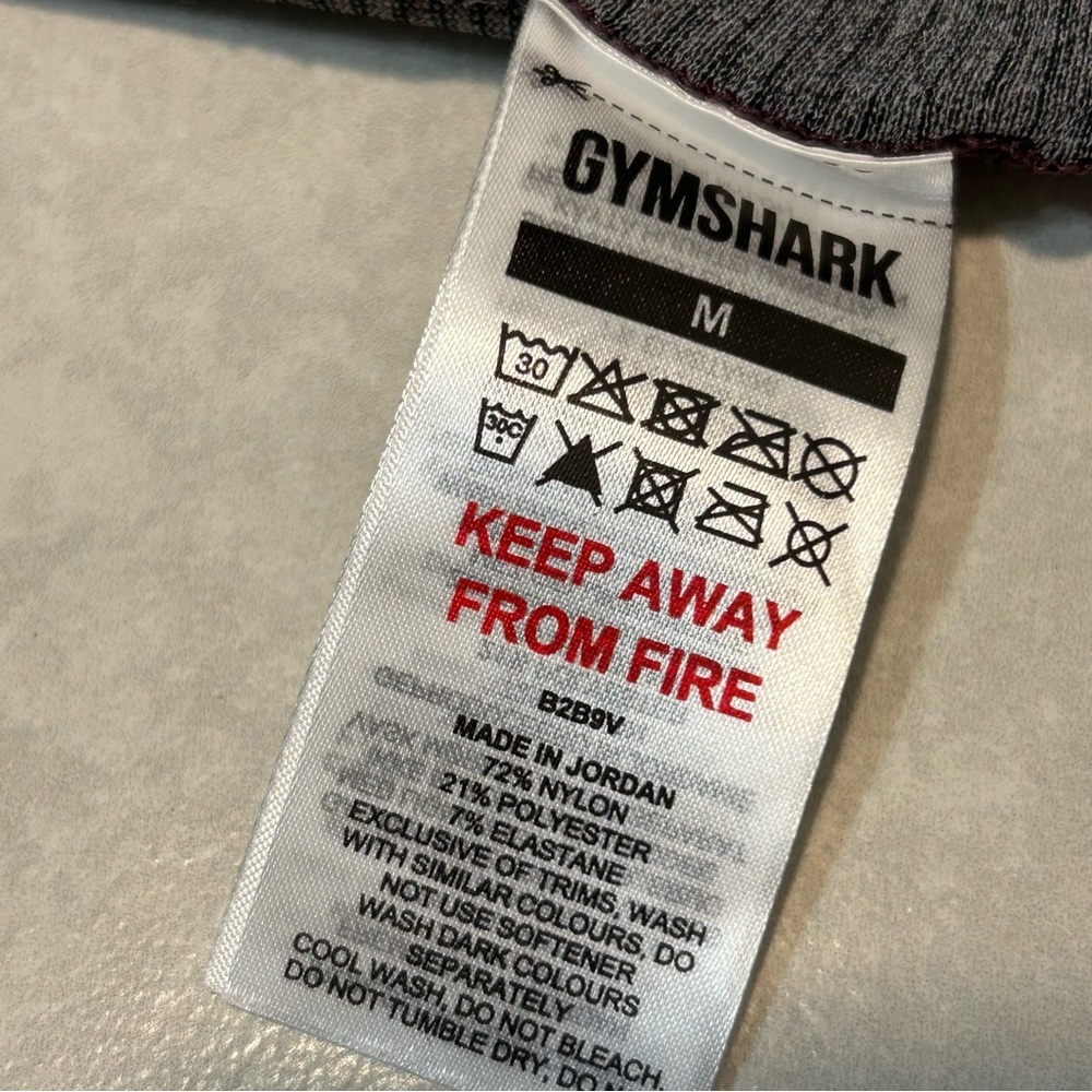 Gymshark Dark Purple Textured Leggings - Picture 6 of 9